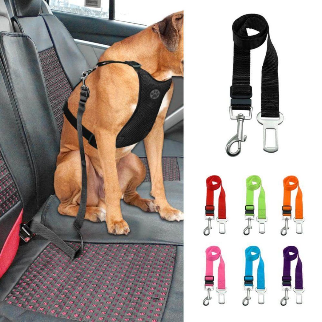 Pet Safety Harness Adjustable Dog Car Strap - Lusomart