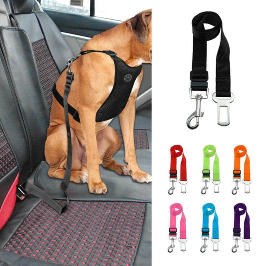 Pet Safety Harness Adjustable Dog Car Strap - Lusomart