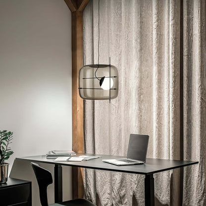 Sleek Square Glass Pendant Ceiling Light