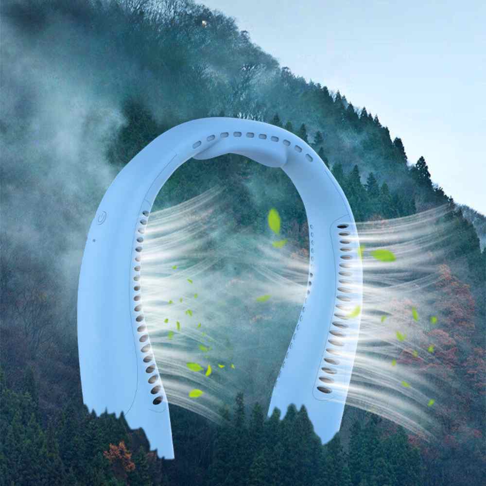 Portable Quiet 3-Speed Neck Fan, Rechargeable