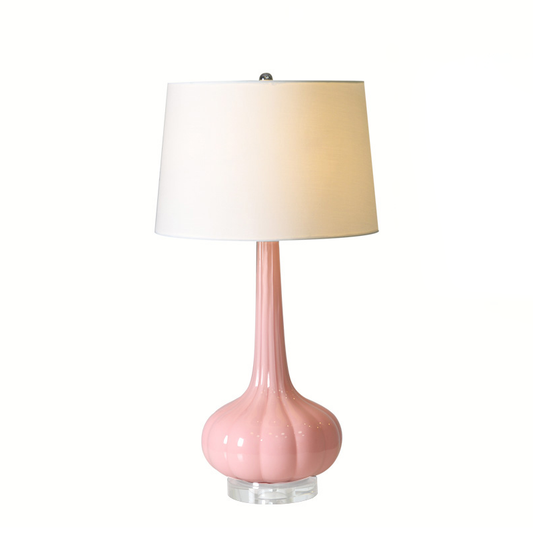Classic Ceramic Desk Lamp with Warm White Glow - Lusomart
