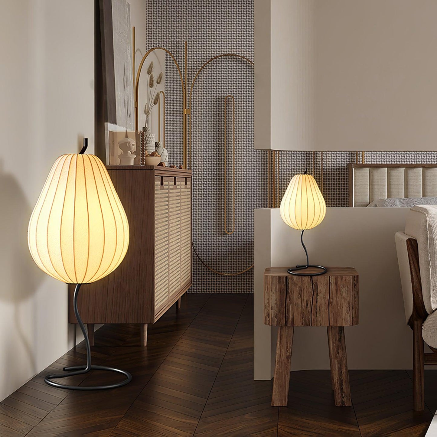 PyrusGlow | Elegant Modern Pear-Shaped Standing Floor Lamp for Living Room 7