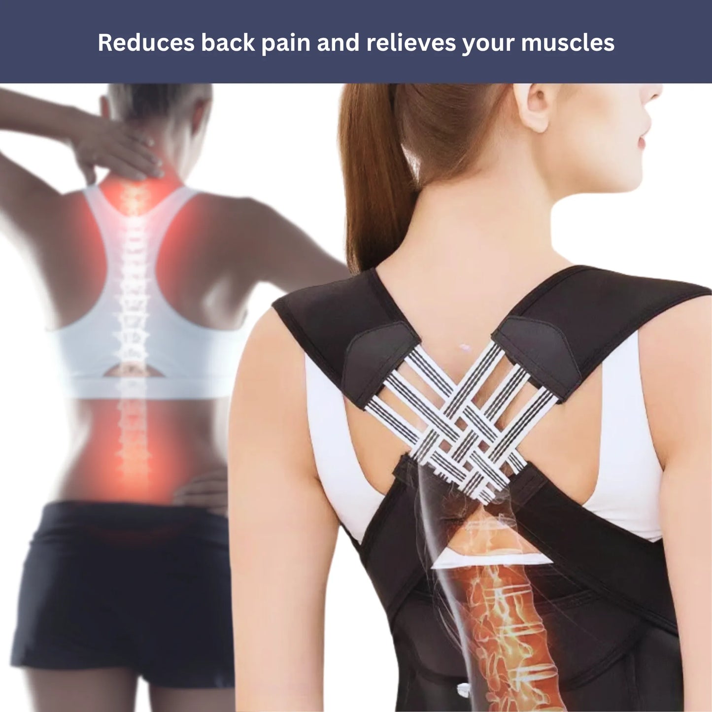 Comfortable Posture Corrector Back Support Brace