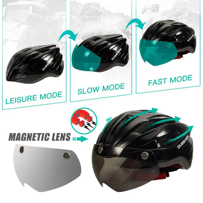 Safe Adult Cycling Helmet With Back LED Light