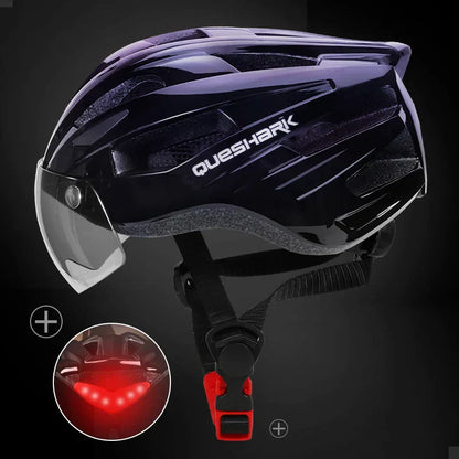 Safe Adult Cycling Helmet With Back LED Light