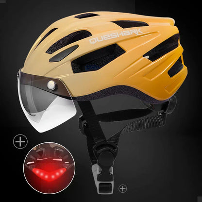 Safe Adult Cycling Helmet With Back LED Light