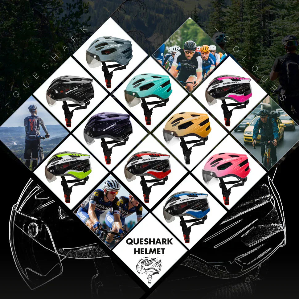 Safe Adult Cycling Helmet With Back LED Light
