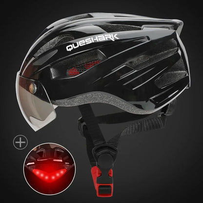 Safe Adult Cycling Helmet With Back LED Light