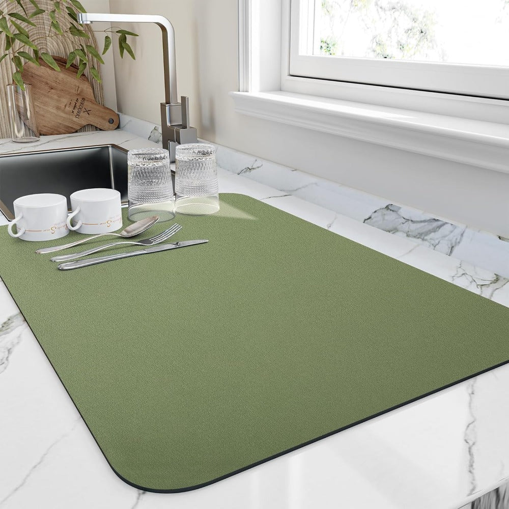 Quick-Drying Kitchen Mat Absorbent Diatomaceous Earth Dish Drying Mat 5
