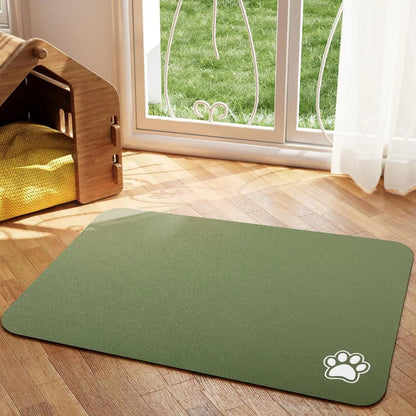 Quicksip Absorbent Pet Placemat for Easy Cleaning & Quick Drying Floor Protection 2