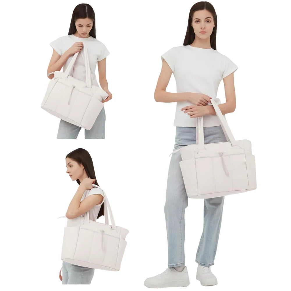 Insulated Padded Laptop Tote Bag Travel Handbag Organizer