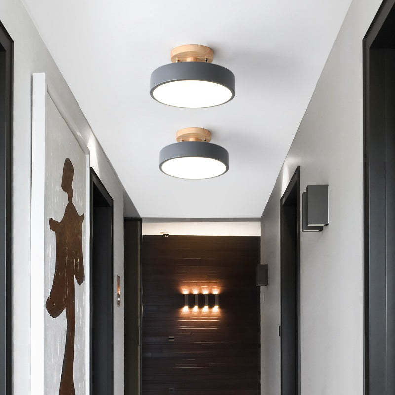 Stylish Wood LED Overhead Lamp