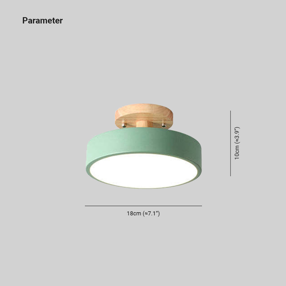 Stylish Wood LED Overhead Lamp