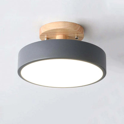 Stylish Wood LED Overhead Lamp