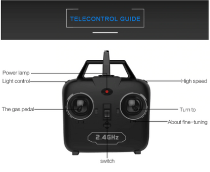 Fast RC Airplane With LED Lights And Rechargeable Battery