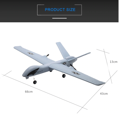Fast RC Airplane With LED Lights And Rechargeable Battery