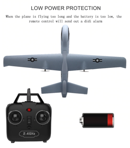 Fast RC Airplane With LED Lights And Rechargeable Battery