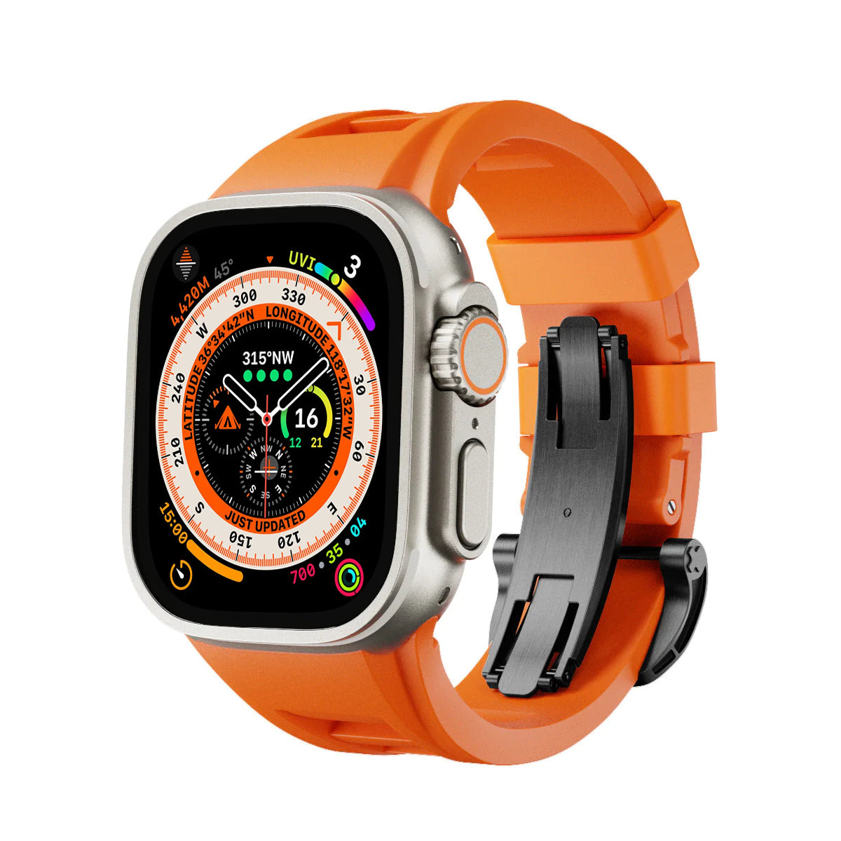 Durable Rubber Apple Watch Strap Band