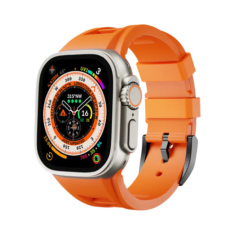 Durable Rubber Apple Watch Strap Band