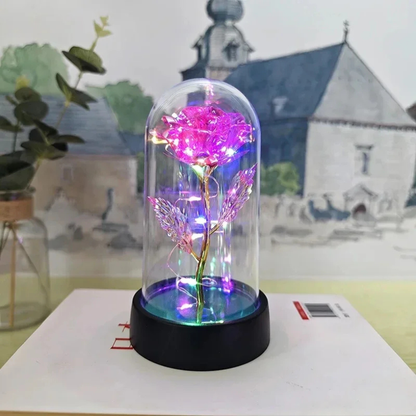 Elegant Glass Table Lamp Soft LED Lighting