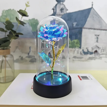 Elegant Glass Table Lamp Soft LED Lighting