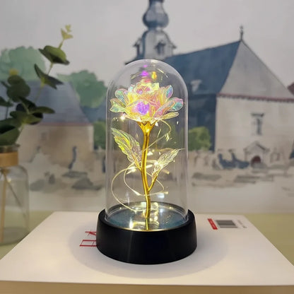 Elegant Glass Table Lamp Soft LED Lighting