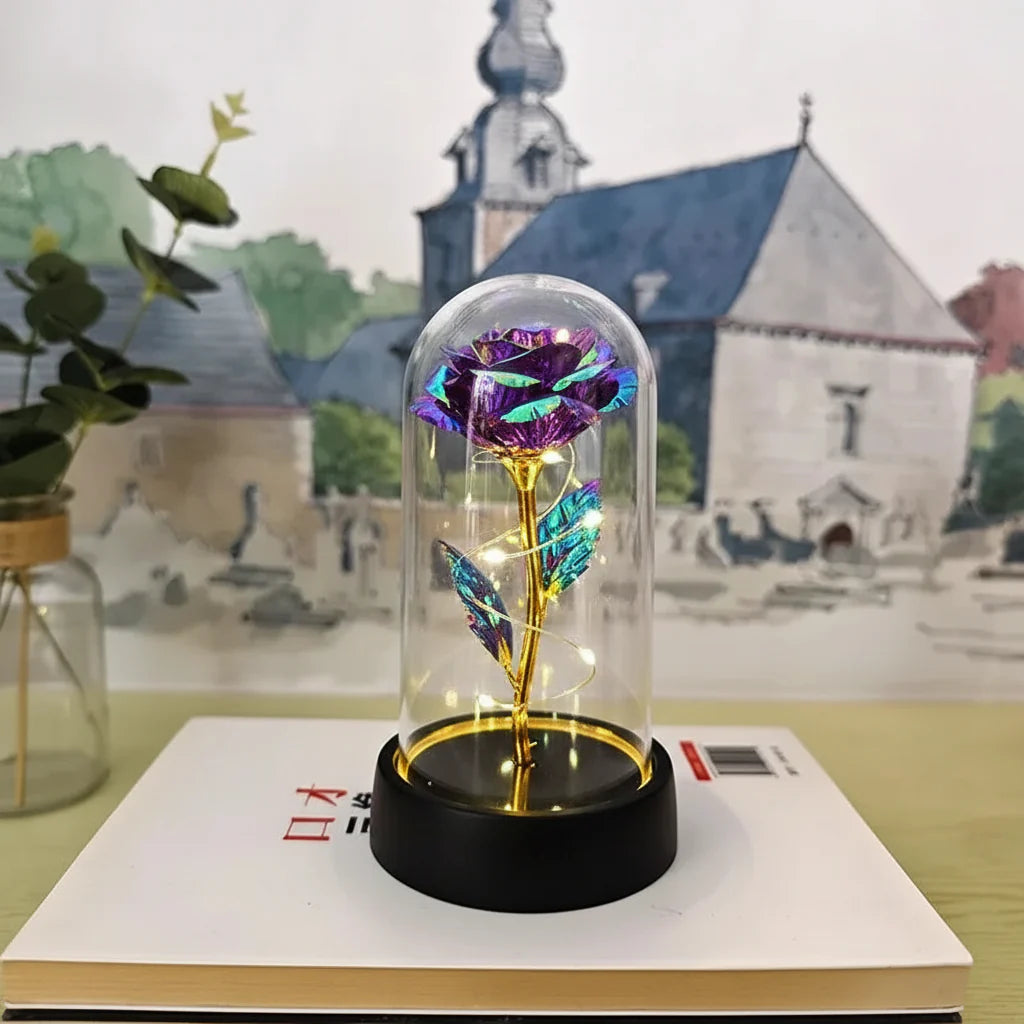 Elegant Glass Table Lamp Soft LED Lighting