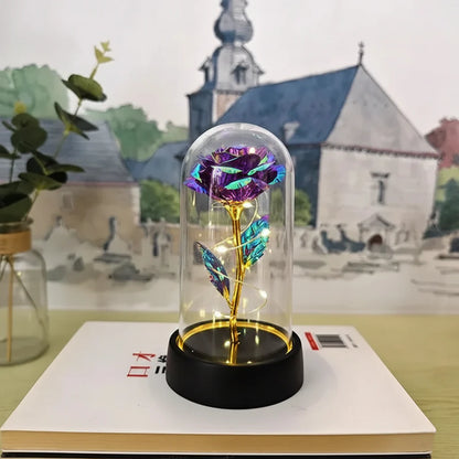 Elegant Glass Table Lamp Soft LED Lighting