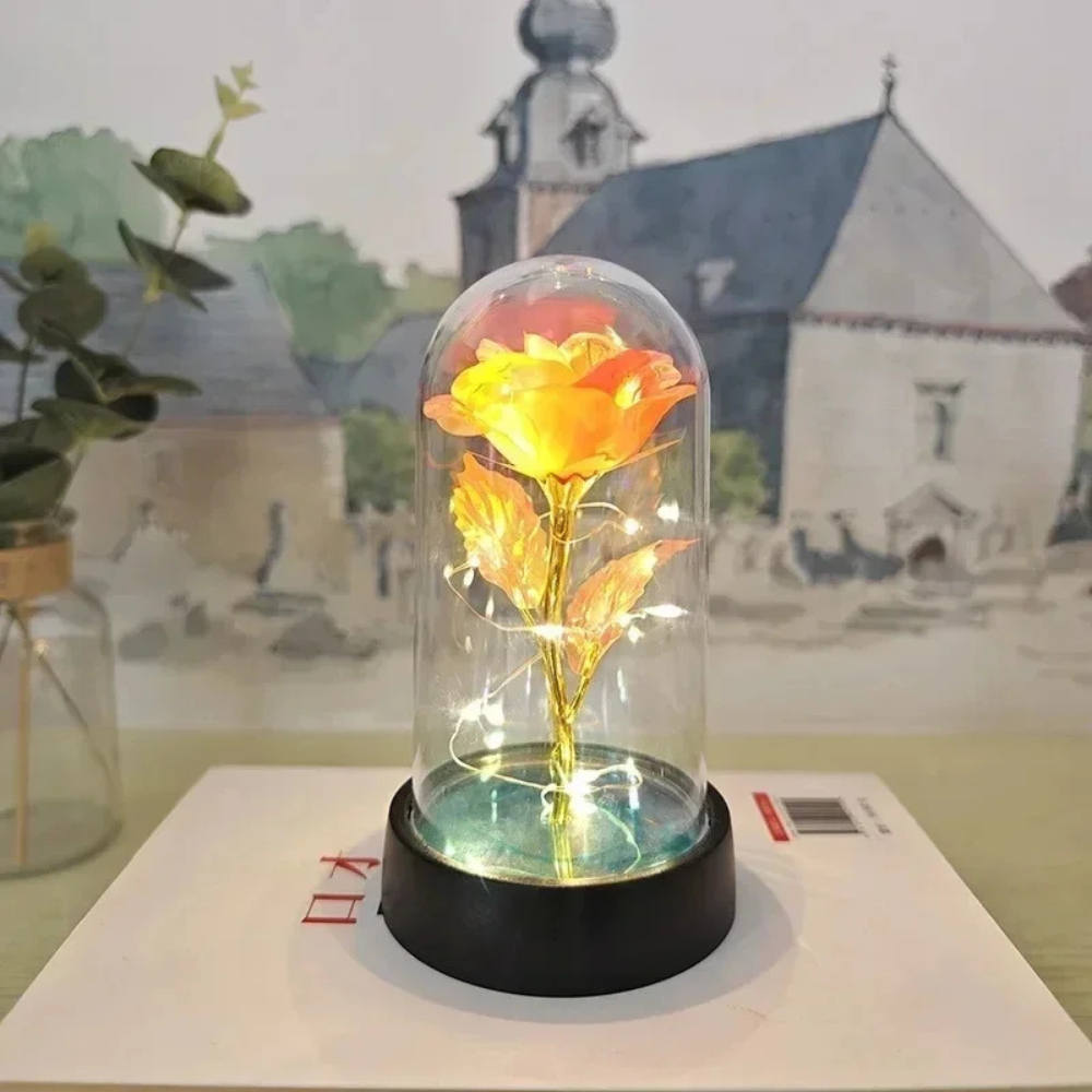 Elegant Glass Table Lamp Soft LED Lighting