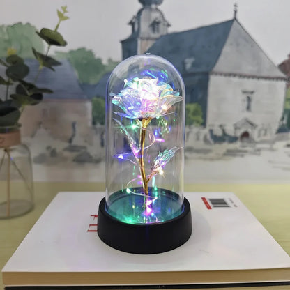 Elegant Glass Table Lamp Soft LED Lighting