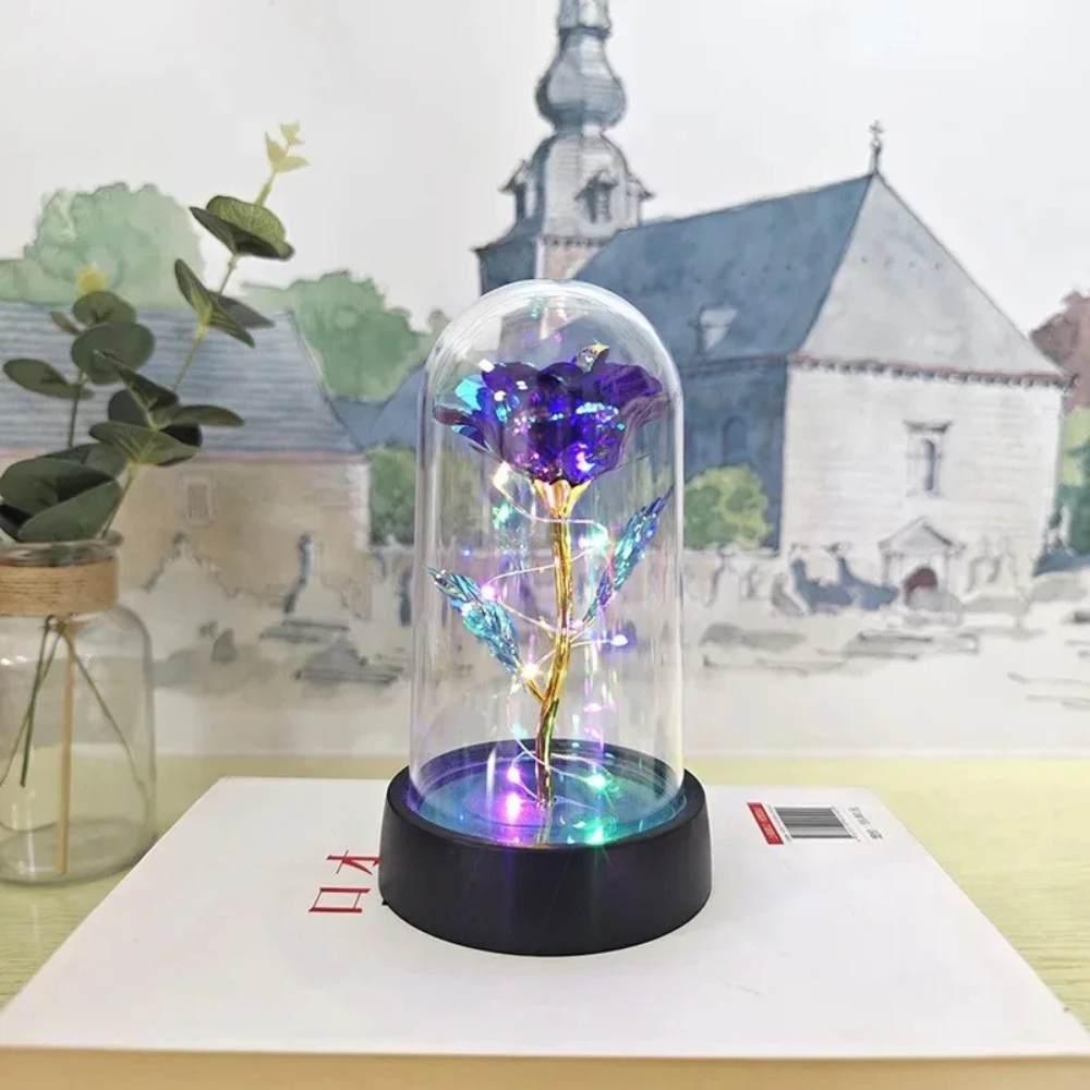Elegant Glass Table Lamp Soft LED Lighting