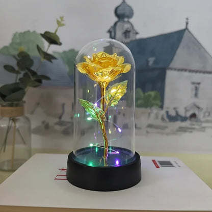 Elegant Glass Table Lamp Soft LED Lighting