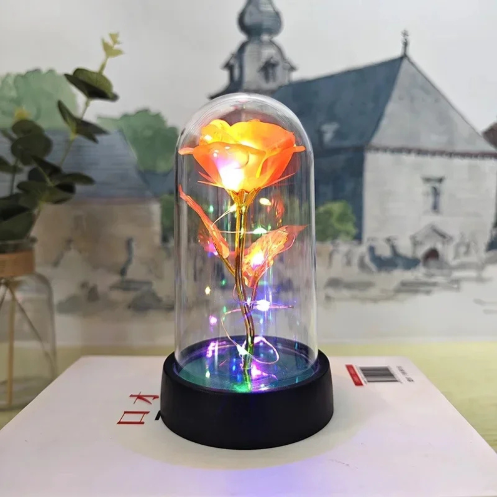 Elegant Glass Table Lamp Soft LED Lighting