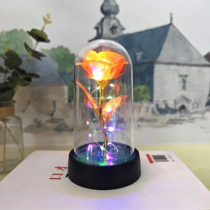 Elegant Glass Table Lamp Soft LED Lighting