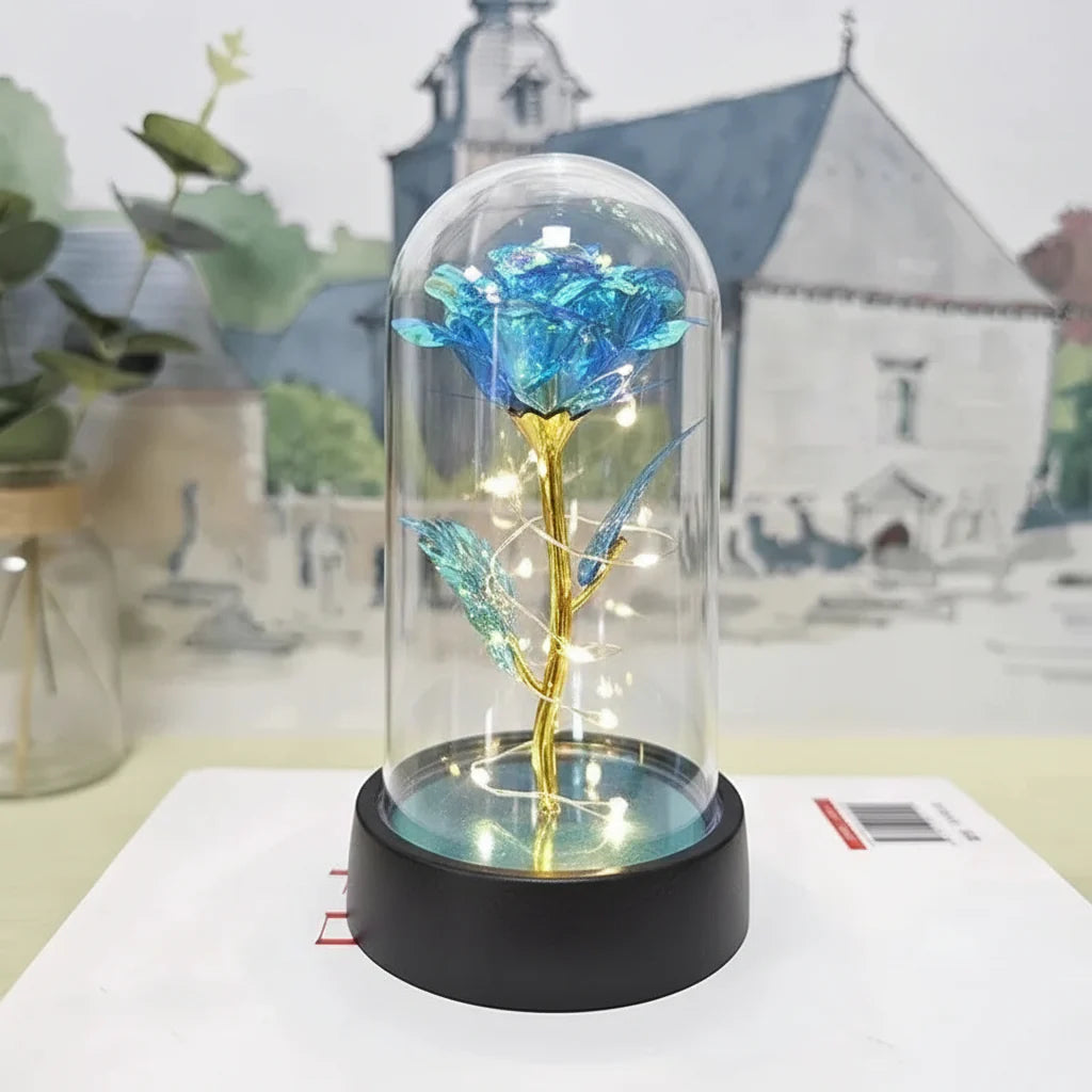 Elegant Glass Table Lamp Soft LED Lighting