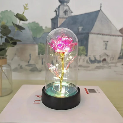Elegant Glass Table Lamp Soft LED Lighting