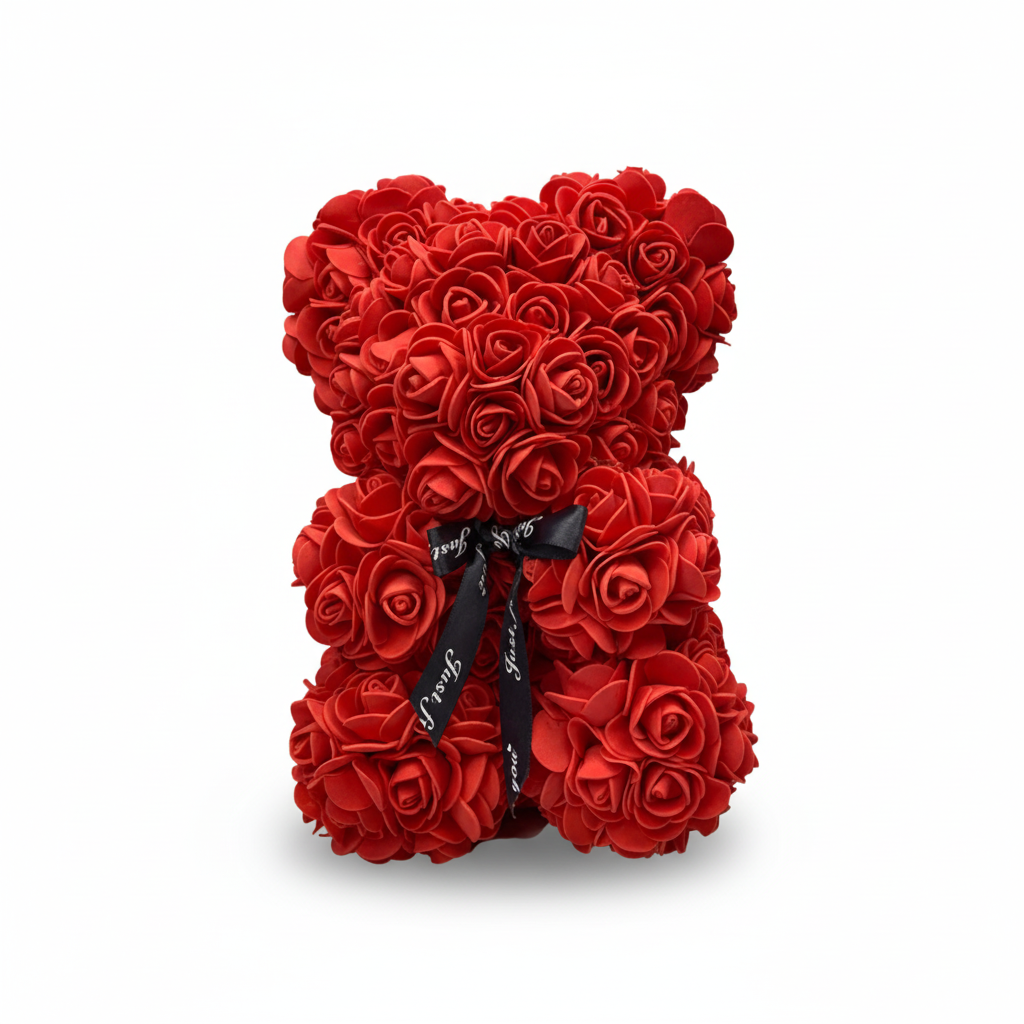 Lovely Pink Teddy Bear Flower Gift - Lusomart