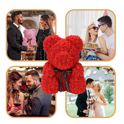 Lovely Pink Teddy Bear Flower Gift