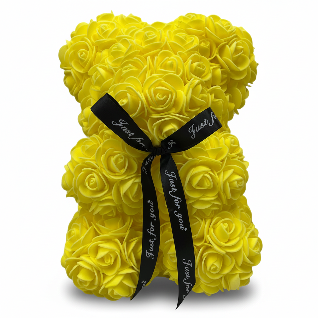 Lovely Pink Teddy Bear Flower Gift