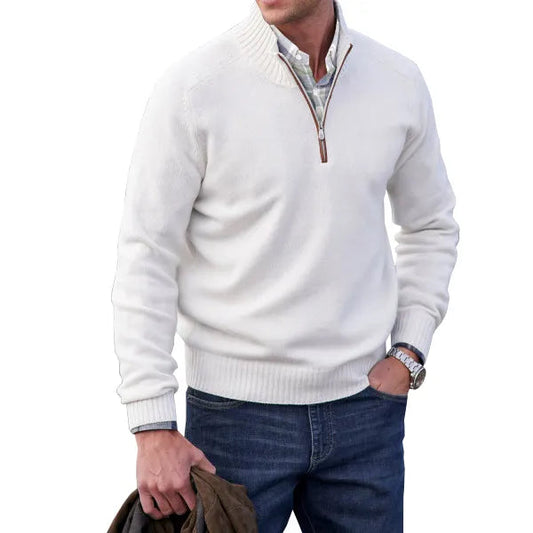 Luxury Men's Soft Cashmere Crew Neck Sweater - Lusomart