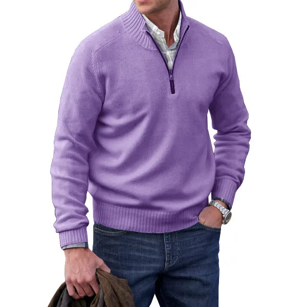 Raban | Classic Black Cashmere Pullover Sweater for Men 10