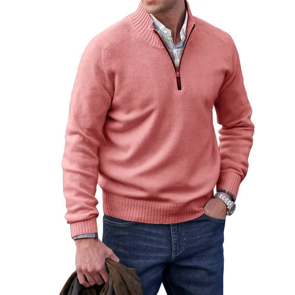 Raban | Classic Black Cashmere Pullover Sweater for Men 4
