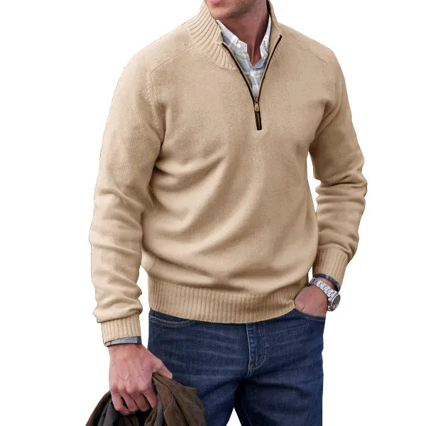 Raban | Classic Black Cashmere Pullover Sweater for Men 5