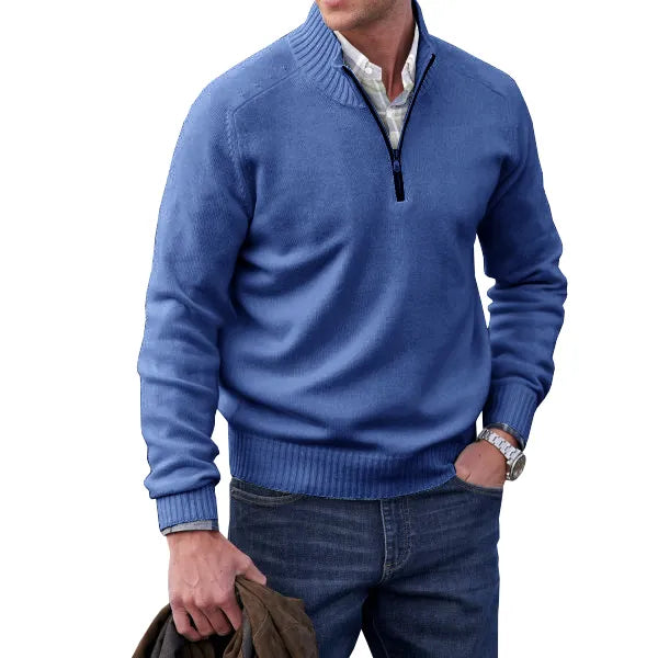 Raban | Classic Black Cashmere Pullover Sweater for Men 7
