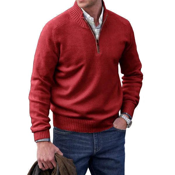 Raban | Classic Black Cashmere Pullover Sweater for Men 9