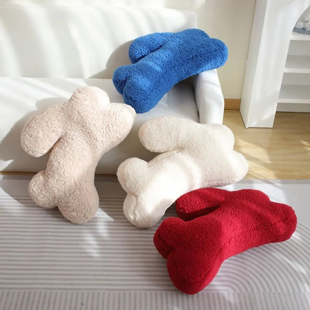 Nordic rabbit cushion plush bunny pillow soft decorative home decor accent bedroom throw