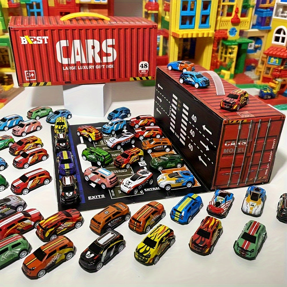 RaceTrack Haven | Engaging Durable Kids Garage Play Set with Cars 1