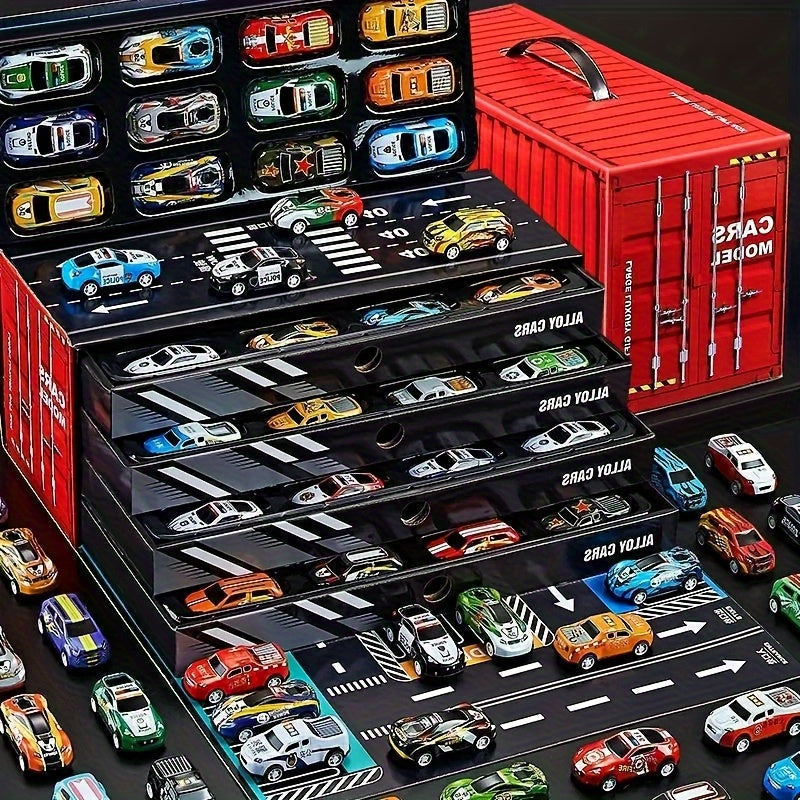 RaceTrack Haven | Engaging Durable Kids Garage Play Set with Cars 2