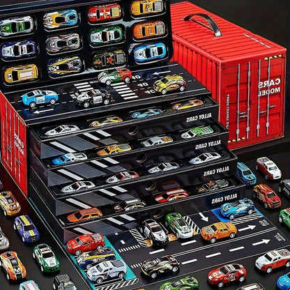 RaceTrack Haven | Engaging Durable Kids Garage Play Set with Cars 2