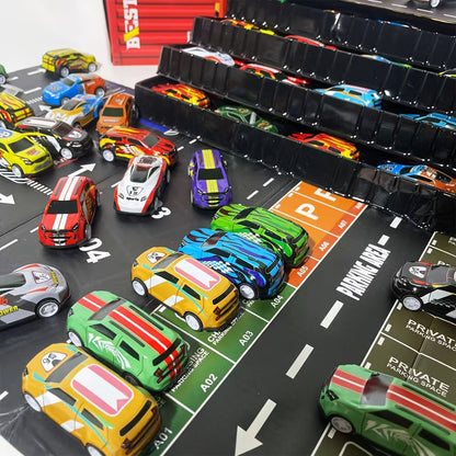 RaceTrack Haven | Engaging Durable Kids Garage Play Set with Cars 3